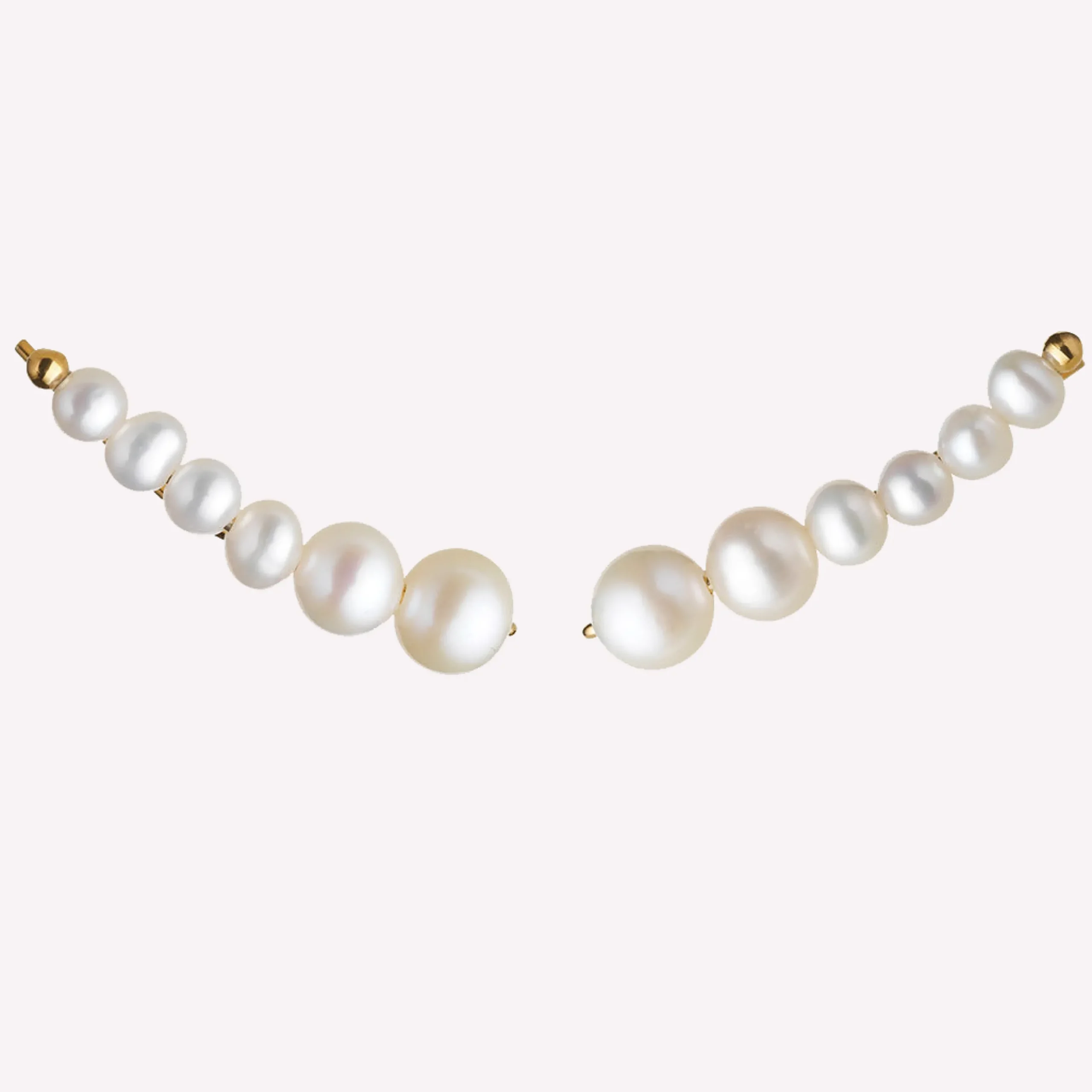 byBiehl® Danmark Perleøreringe|Guldøreringe<Aura Earclimbers Large