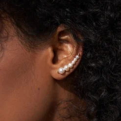 byBiehl® Danmark Perleøreringe|Guldøreringe<Aura Earclimbers Large