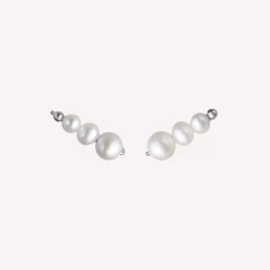 byBiehl® Danmark Perleøreringe|Sølvøreringe<Aura Earclimbers Small