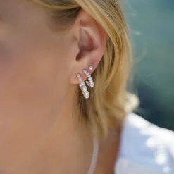 byBiehl® Danmark Perleøreringe|Guldøreringe<Aura Pearl Hoop