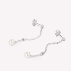 byBiehl® Danmark Perleøreringe|Sølvøreringe<Coco Dangling Pearls