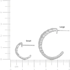byBiehl® Danmark Sølvøreringe|Hoops<Dunes Hoops Large