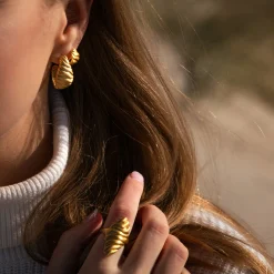 byBiehl® Danmark Guldringe<Dunes Large ring
