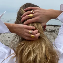 byBiehl® Danmark Guldringe<Dunes ring