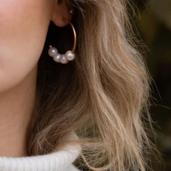 byBiehl® Danmark Perleøreringe|Guldøreringe<Emily Hoops