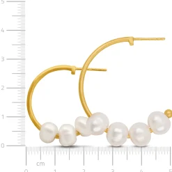 byBiehl® Danmark Perleøreringe|Guldøreringe<Emily Hoops Small