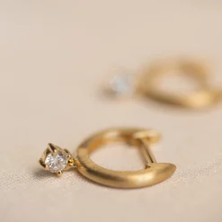 byBiehl® Danmark Diamantøreringe|Guldøreringe<Fine Diamant Hoop