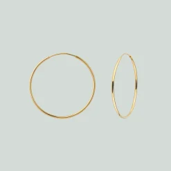 byBiehl® Danmark Guldøreringe|Hoops<Fine Hoops Large