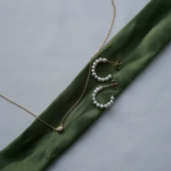 byBiehl® Danmark Perleøreringe|Hoops<Fine Mini Pearl Hoops