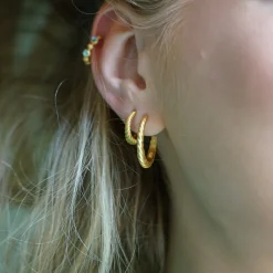 byBiehl® Danmark Guldøreringe|Hoops<Fine Seashell Hoops Large