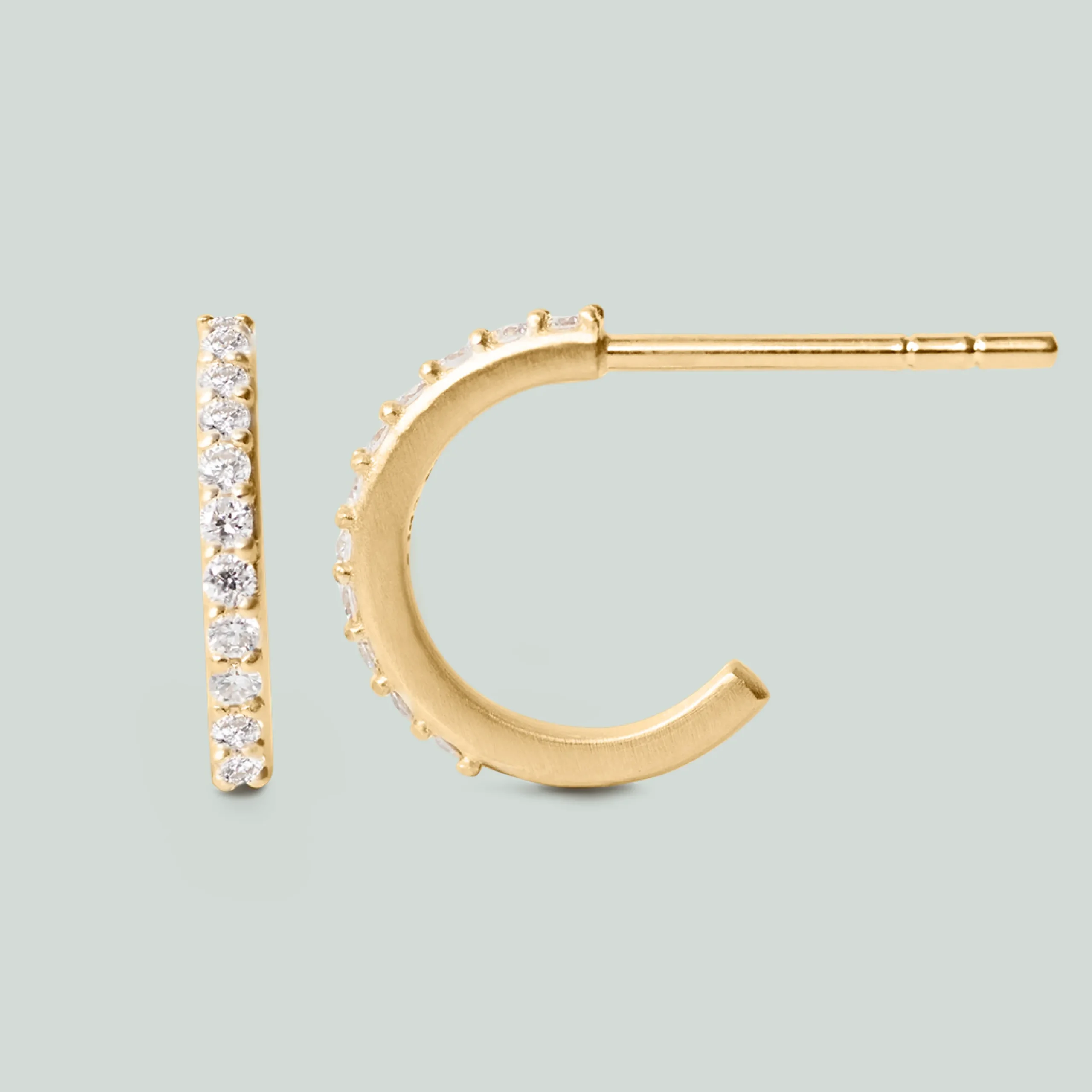 byBiehl® Danmark Diamantøreringe|Guldøreringe<Fine Sparkle Hoops Miniature