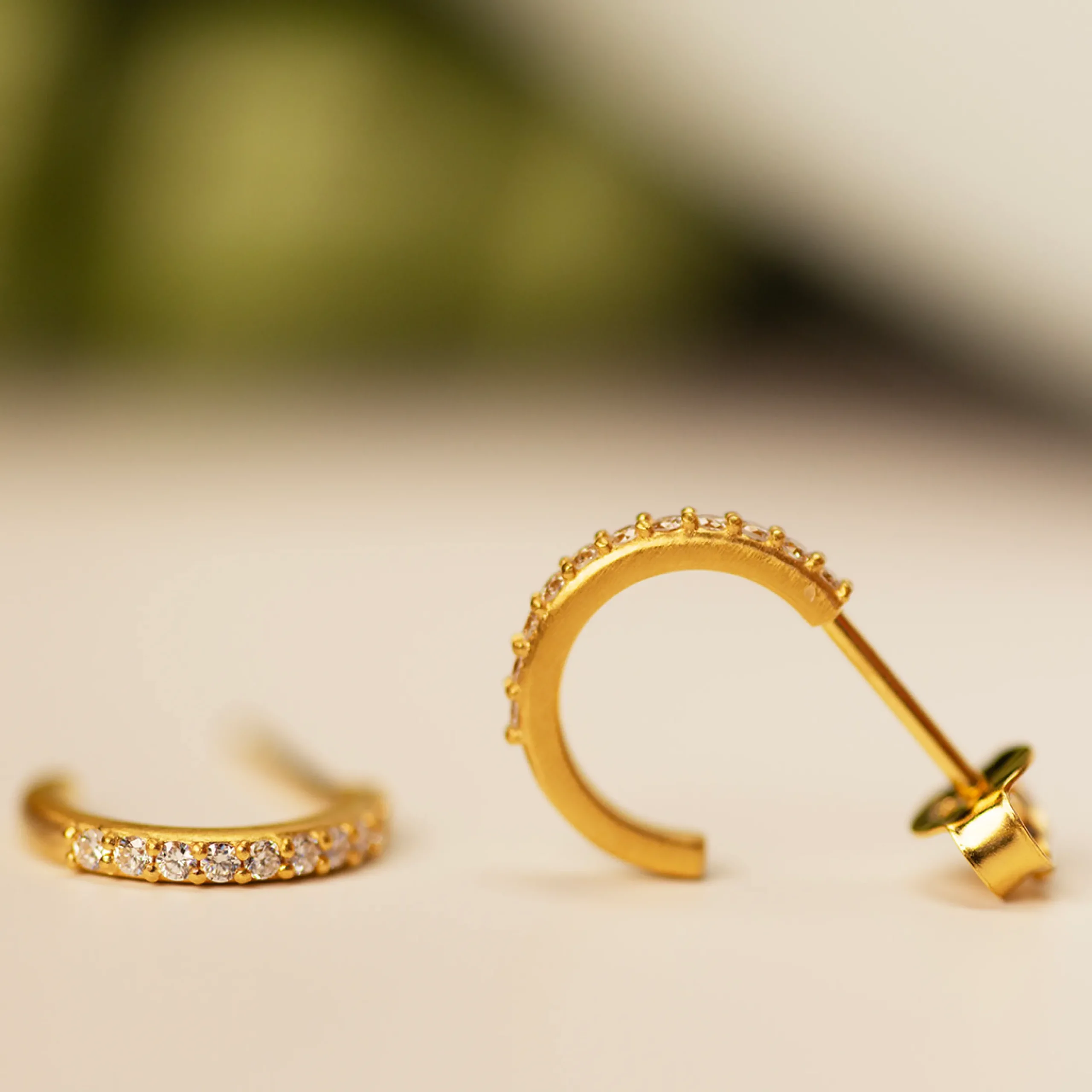 byBiehl® Danmark Diamantøreringe|Guldøreringe<Fine Sparkle Hoops Miniature