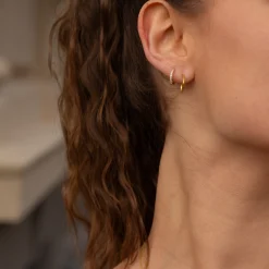 byBiehl® Danmark Guldøreringe|Hoops<Fine Twisted Hoops Small