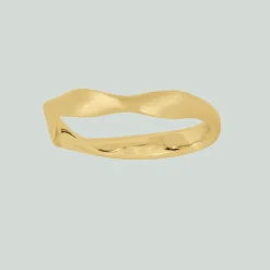 byBiehl® Danmark Guldringe<Fine Twisted Ring
