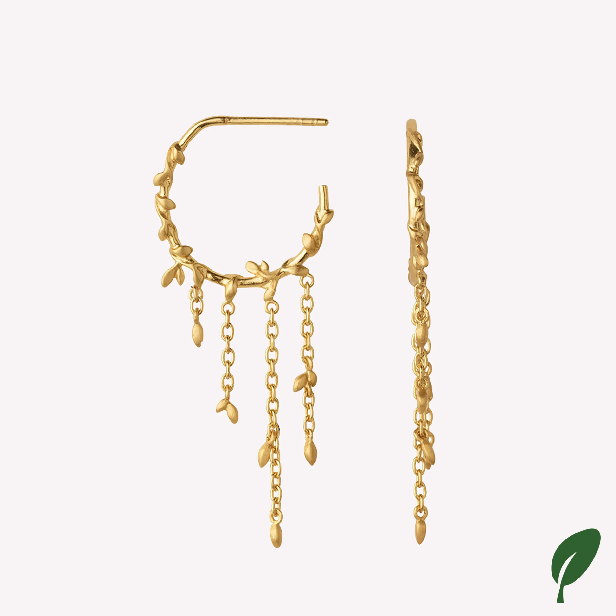 byBiehl® Danmark Guldøreringe|Hoops<Jungle Ivy Hoops