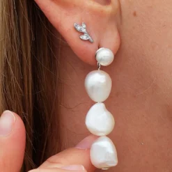byBiehl® Danmark Sølvøreringe|Ørestikker<Jungle Ivy Sparkle Leaf ørestikker