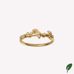 byBiehl® Danmark Guldringe<Jungle Ivy Sparkle ring