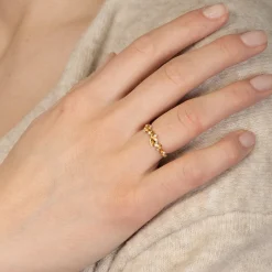 byBiehl® Danmark Guldringe<Jungle Ivy Sparkle ring