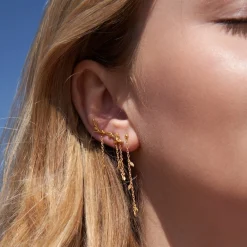 byBiehl® Danmark Guldøreringe<Jungle Ivy Sparkle String øreringe