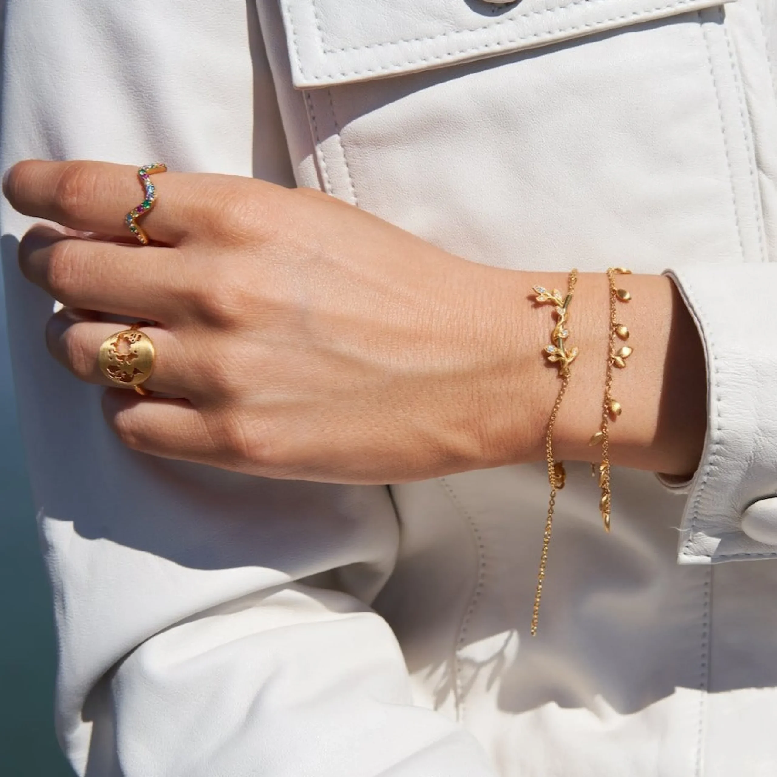 byBiehl® Danmark Guldarmbånd<Jungle Vine armbånd