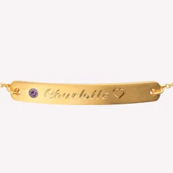 byBiehl® Danmark Indgraverbare Armbånd|Guldarmbånd<My Powers armbånd med sten