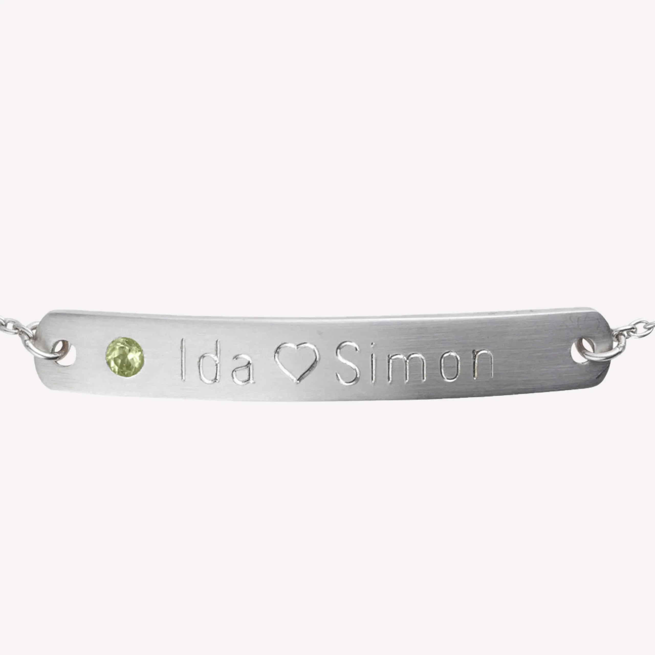 byBiehl® Danmark Indgraverbare Armbånd|Sølvarmbånd<My Powers armbånd med sten
