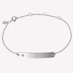 byBiehl® Danmark Indgraverbare Armbånd|Sølvarmbånd<My Powers armbånd med sten