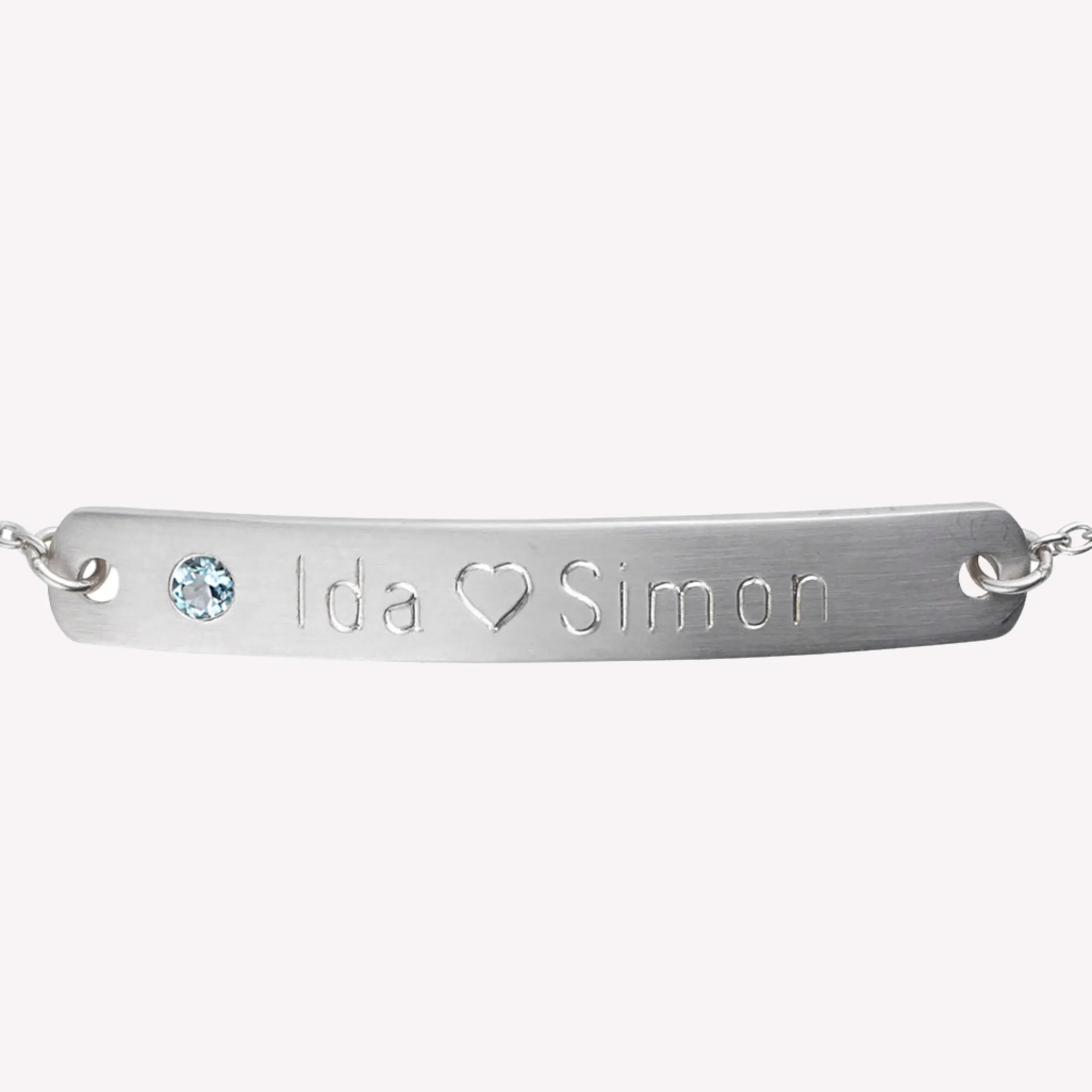 byBiehl® Danmark Indgraverbare Armbånd|Sølvarmbånd<My Powers armbånd med sten