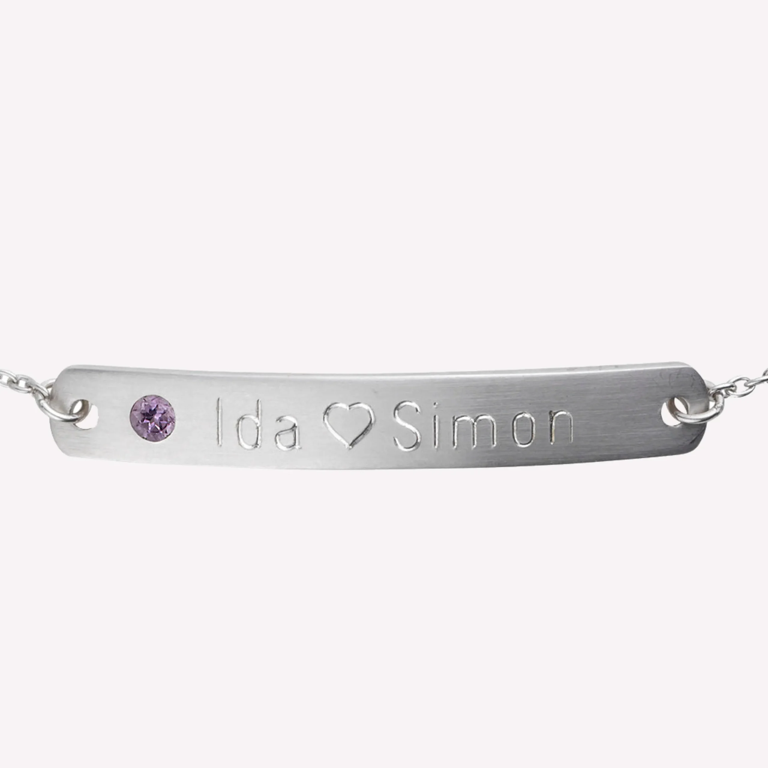 byBiehl® Danmark Indgraverbare Armbånd|Sølvarmbånd<My Powers armbånd med sten
