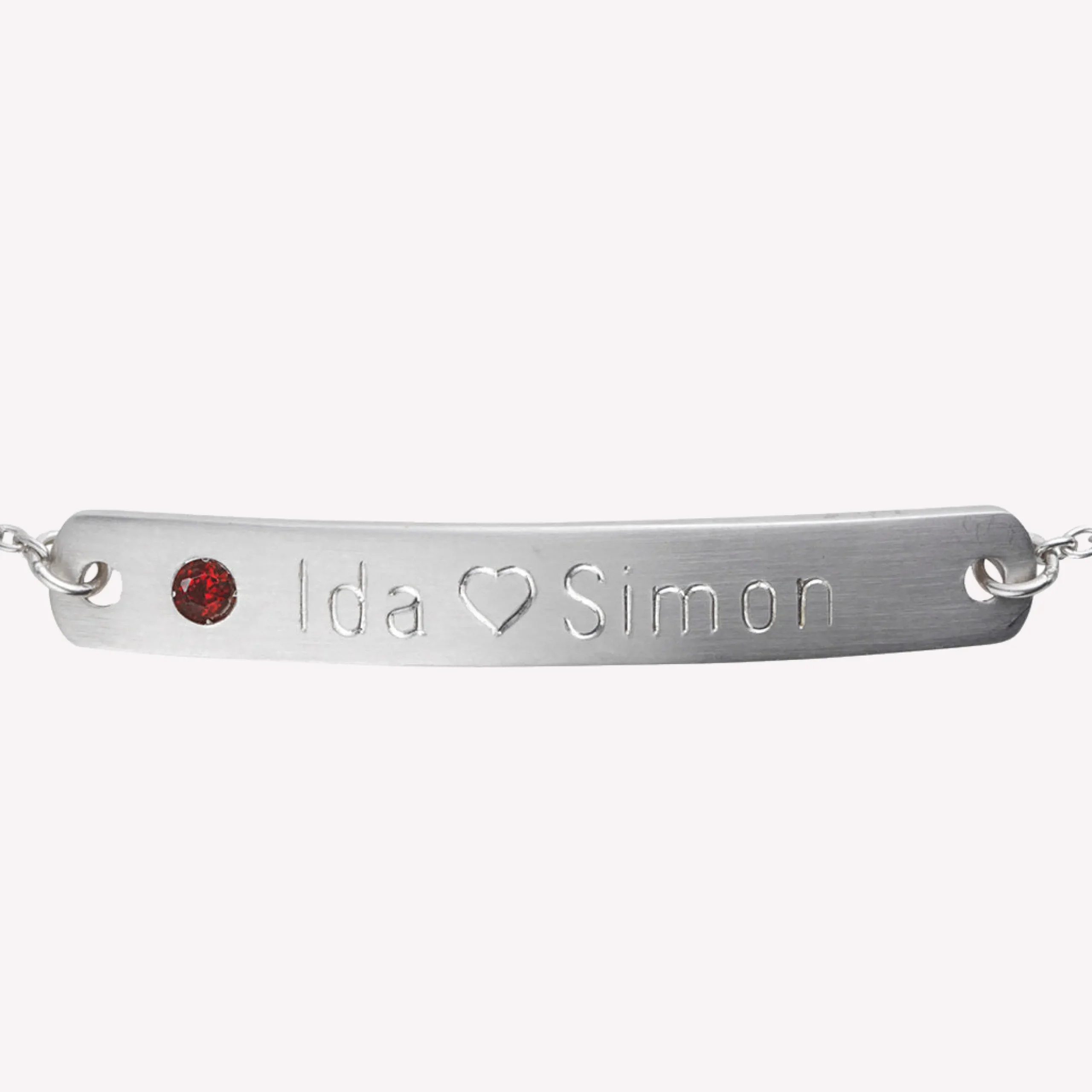 byBiehl® Danmark Indgraverbare Armbånd|Sølvarmbånd<My Powers armbånd med sten