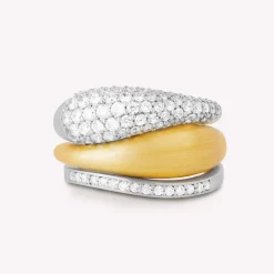 byBiehl® Danmark Sølvringe<Ocean Flow Sparkle Band