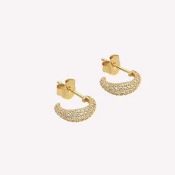 byBiehl® Danmark Guldøreringe<Ocean Flow Sparkle Hoops Small