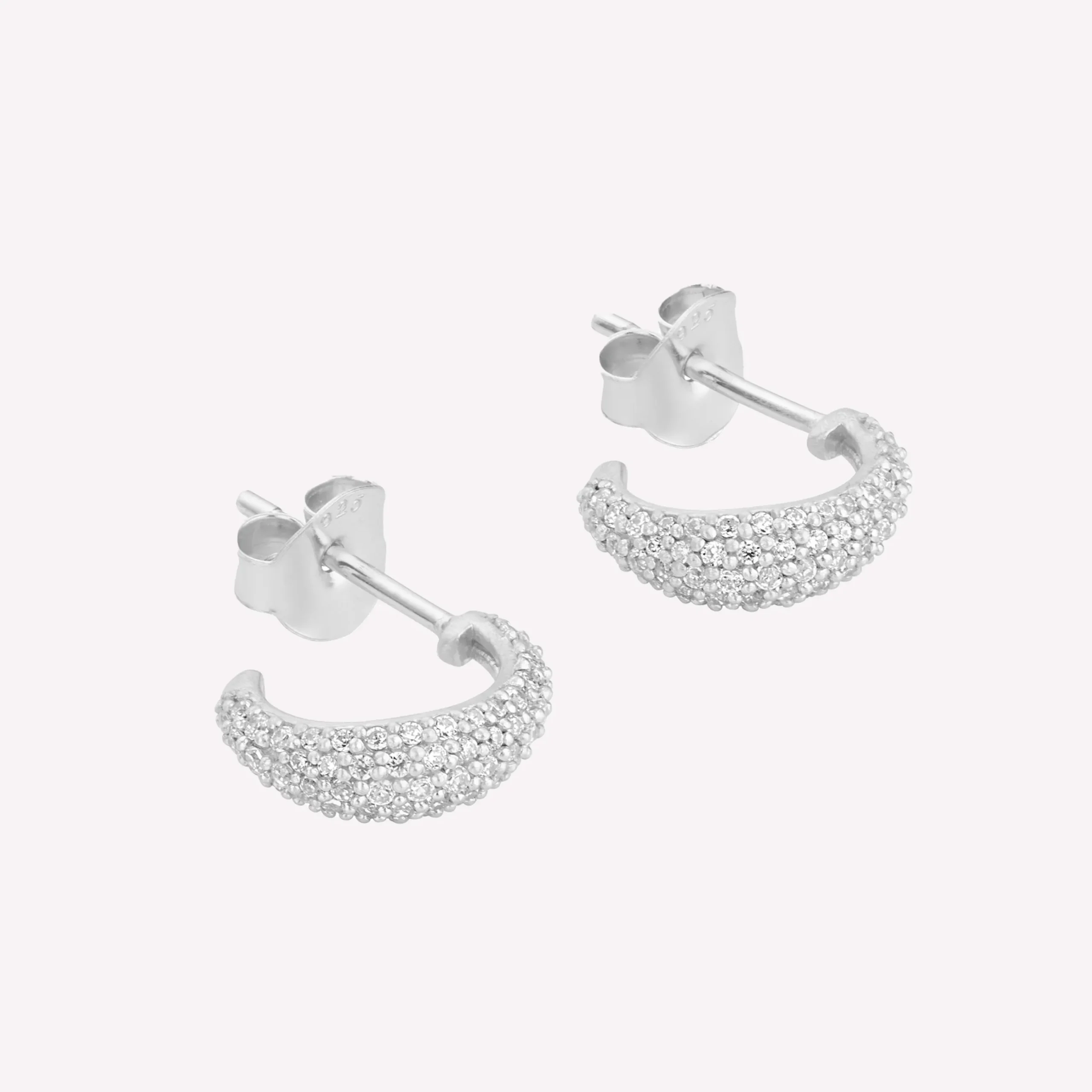 byBiehl® Danmark Sølvøreringe<Ocean Flow Sparkle Hoops Small