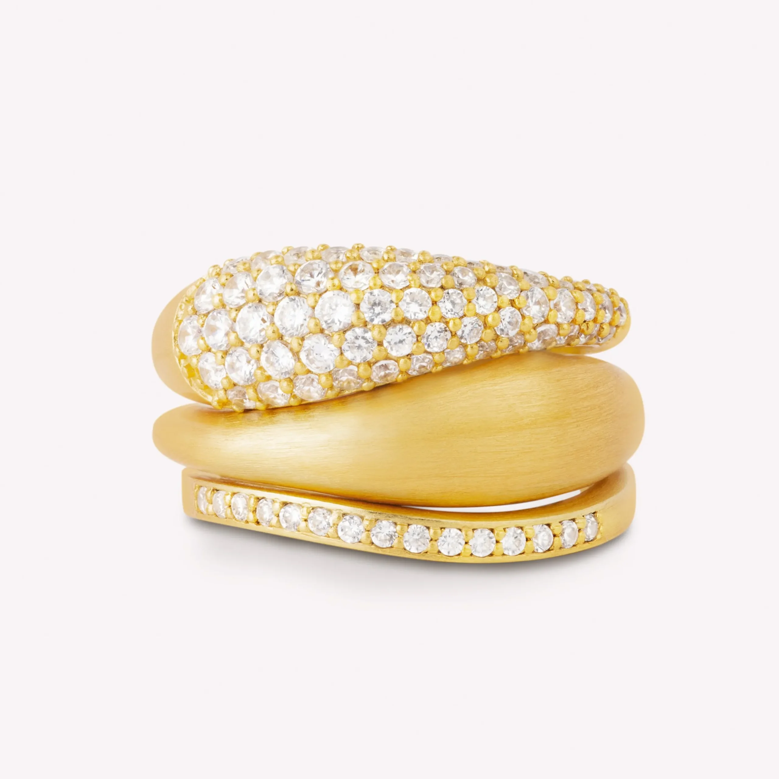 byBiehl® Danmark Guldringe<Ocean Flow Sparkle ring