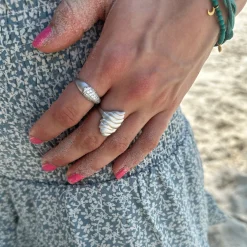 byBiehl® Danmark Sølvringe<Ocean Flow Sparkle ring