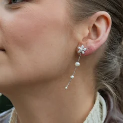 byBiehl® Danmark Perleøreringe|Sølvøreringe<Pearl Signature Earhanger Long