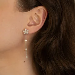 byBiehl® Danmark Perleøreringe|Sølvøreringe<Pearl Signature Earhanger Long