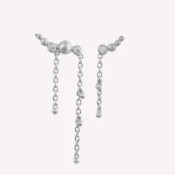 byBiehl® Danmark Sølvøreringe<Pebbles Earclimber Strings