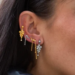 byBiehl® Danmark Sølvøreringe<Pebbles Earclimber Strings