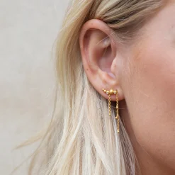 byBiehl® Danmark Sølvøreringe<Pebbles Earclimber Strings