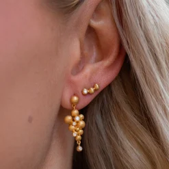 byBiehl® Danmark Guldøreringe<Pebbles Earhangers