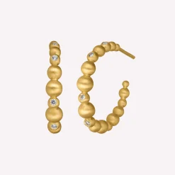 byBiehl® Danmark Guldøreringe|Hoops<Pebbles Hoops