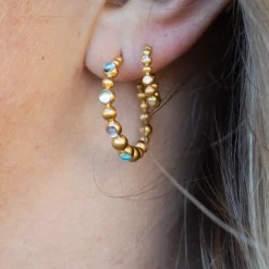 byBiehl® Danmark Guldøreringe<Pebbles Hoops Small