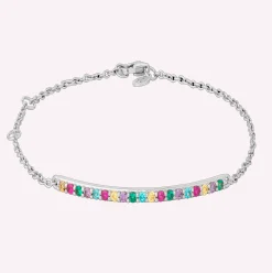 byBiehl® Danmark Sølvarmbånd<Rainbow Sparkle armbånd