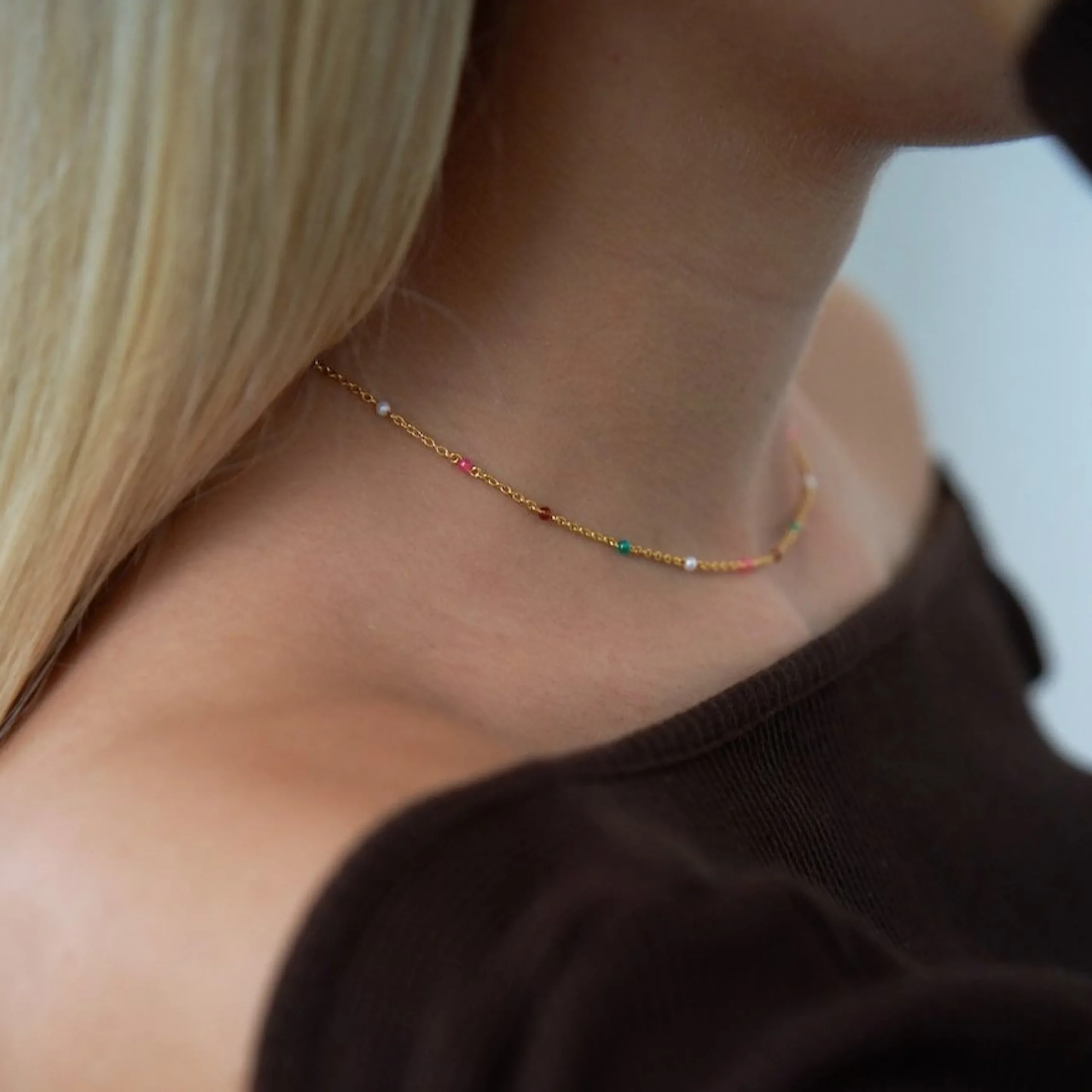 byBiehl® Danmark Perlehalskæder|Guldhalskæder<Scarlett Colors halskæde