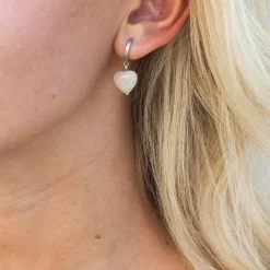 byBiehl® Danmark Sølvøreringe<Soft Heart Hoop Cream