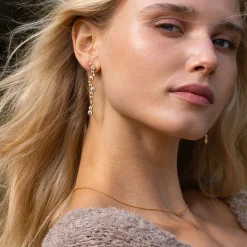 byBiehl® Danmark Guldøreringe<Stardust Long øreringe