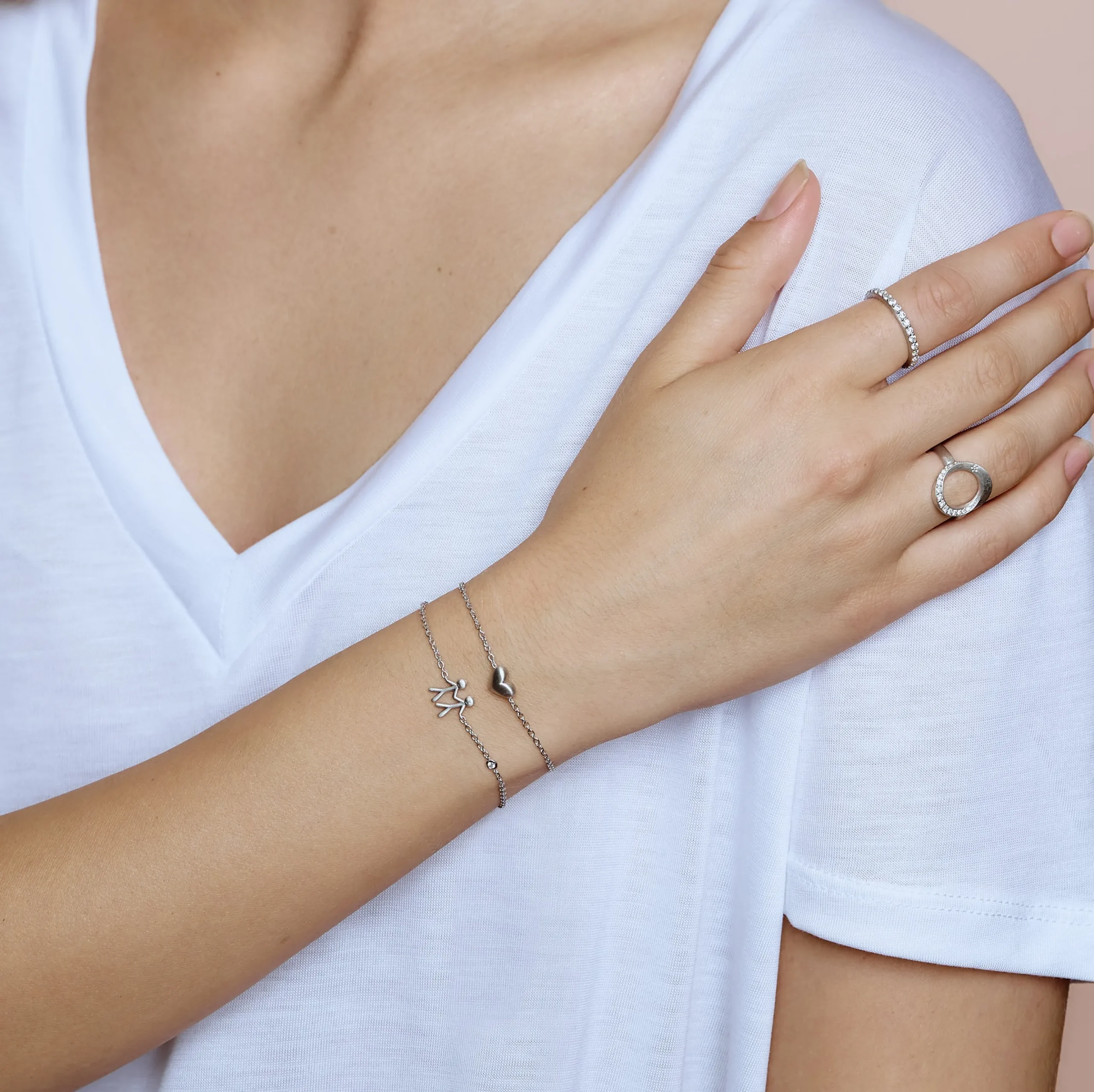 byBiehl® Danmark Sølvarmbånd<Together My Love armbånd