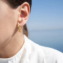 byBiehl® Danmark Guldøreringe|Hoops<Wave Hoops