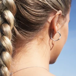 byBiehl® Danmark Sølvøreringe|Hoops<Wave Hoops